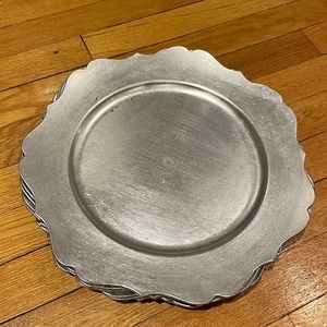 Silver Charger plates